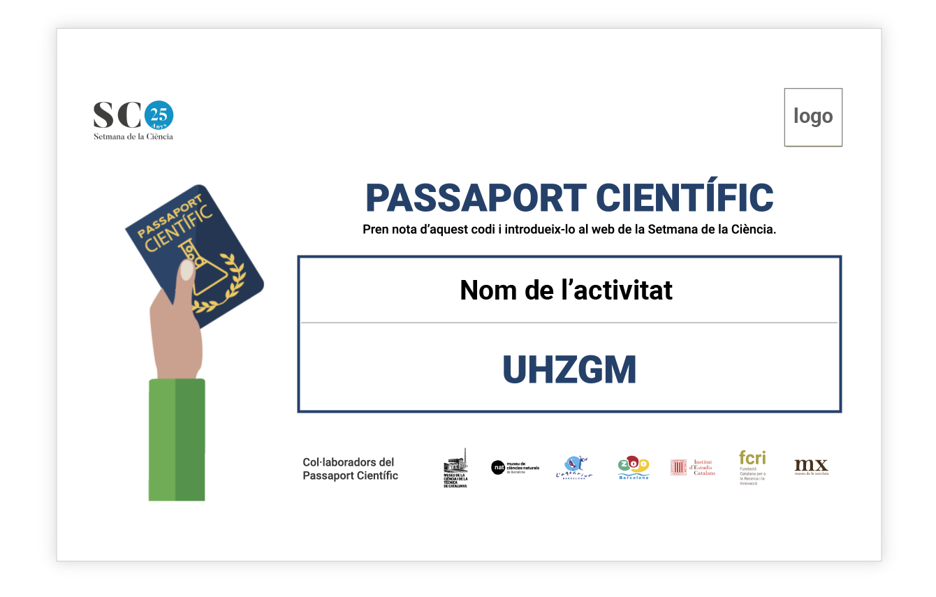 imatge representativa del full amb el codi del passaport científic